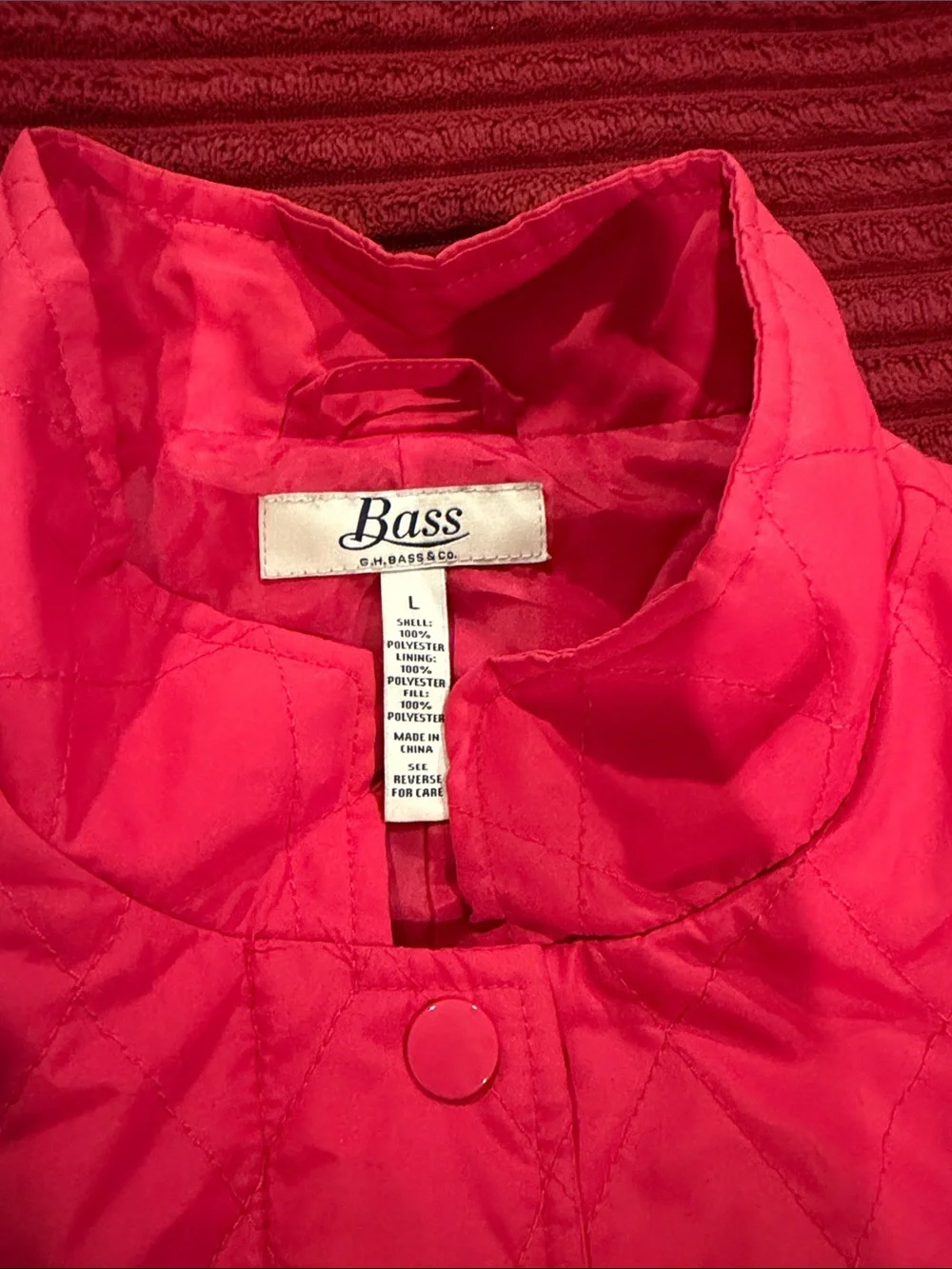 Bass Quilted Women's Jacket in Vibrant Pink